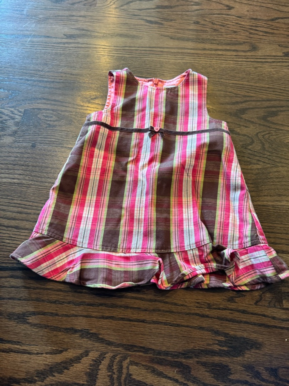 Gymboree Pink and Brown Striped Dress